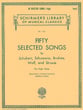 50 Selected Songs Vocal Solo & Collections sheet music cover